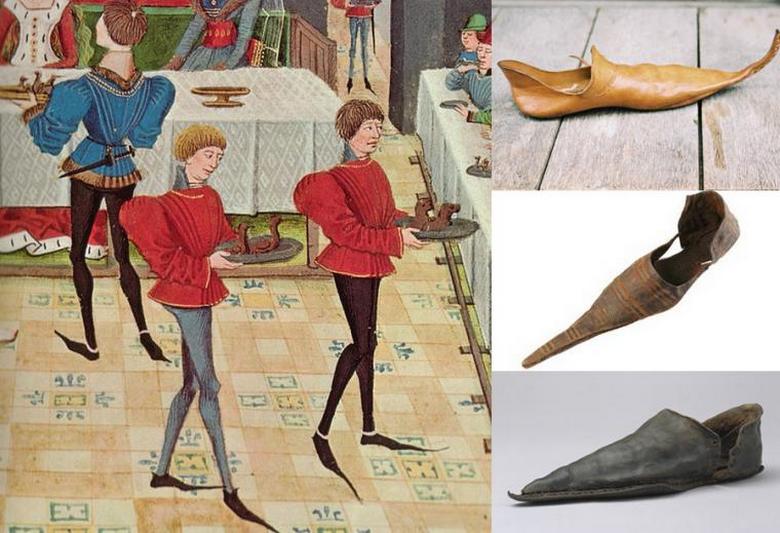 Why did Europeans wear uncomfortable and ridiculous long-nosed shoes - bullets