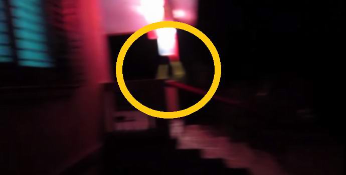 Teenagers filmed a ghost on video