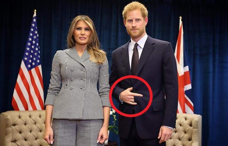 Prince Harry showed a satanic gesture?