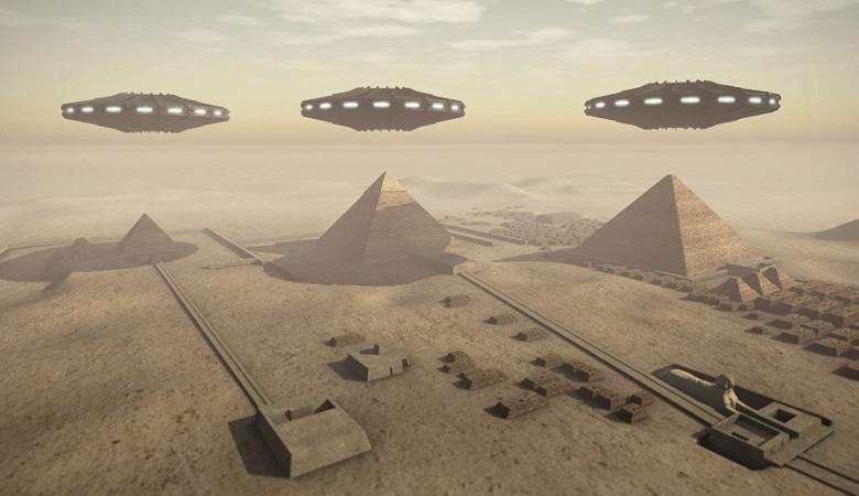 Aliens left huge ancient letters near the Pyramid of Cheops