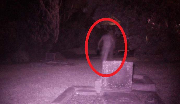 The ghostly figure in the Australian cemetery