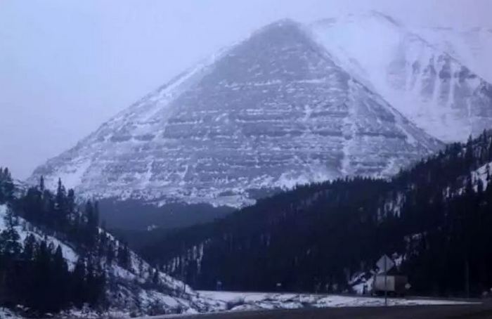 Man-made pyramids of icy Alaska
