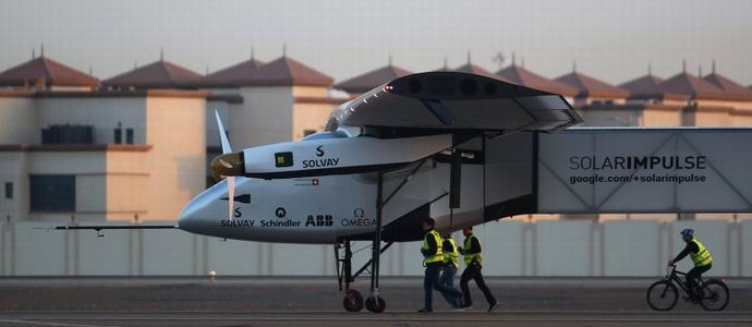 A plane powered by the energy of the Sun will make a round-the-world flight