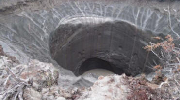 In Siberia, scientists explored the Yamal crater. Photo: copah.info. 