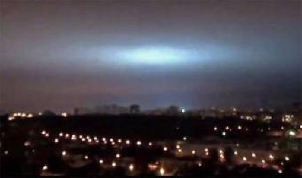 Radiance in Ufa. Residents of Ufa discuss the strange radiance over the city