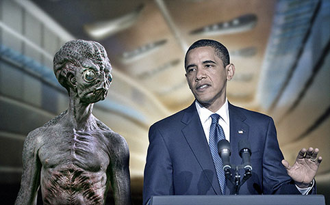 Does the US government collaborate with aliens?