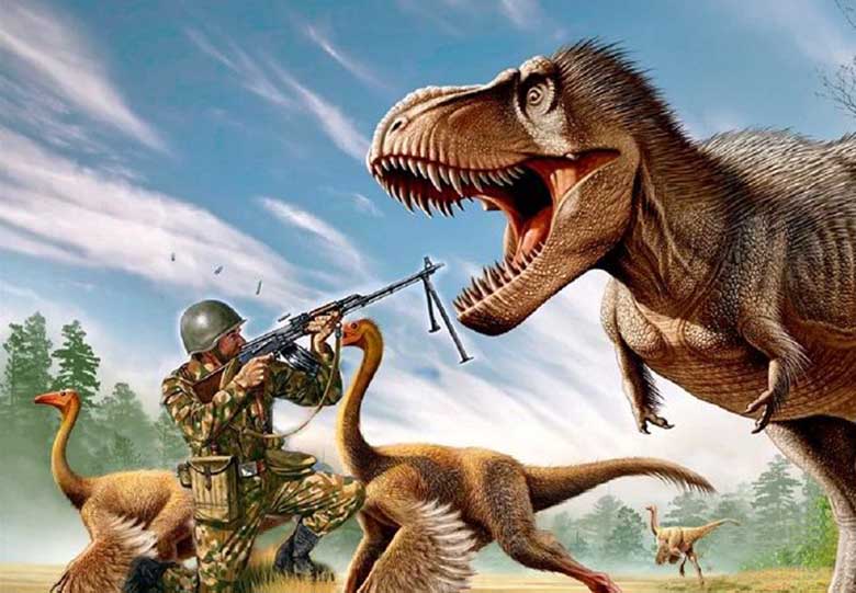 Did Soviet soldiers see dinosaurs in Mongolia?