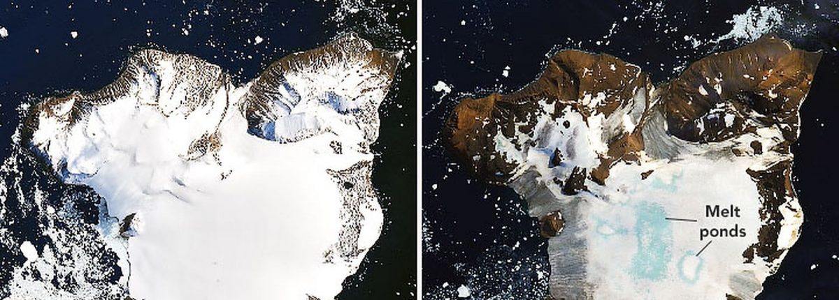 NASA satellite records melting of 20% of Antarctica's snow cover 