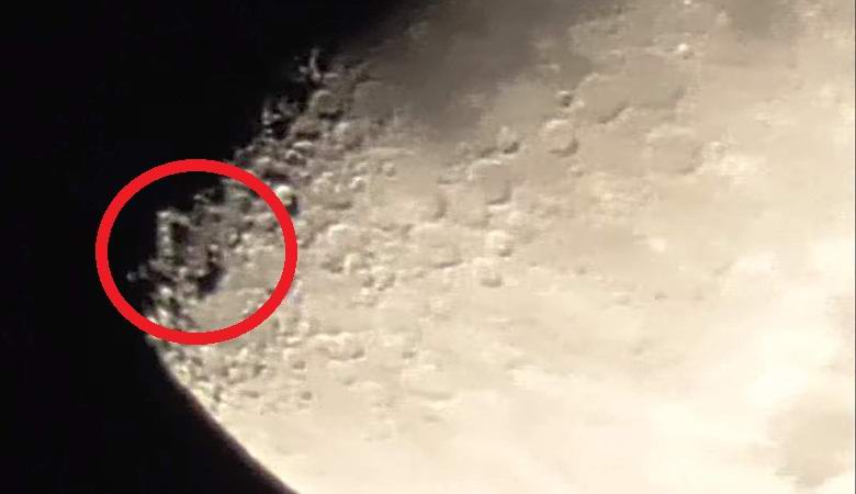 A strange anomaly on the moon surprised ufologists