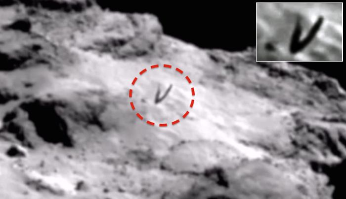 Now a strange antenna is detected on the comet Churyumova-Gerasimenko