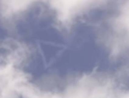 Triangle, oval: strange geometry in the sky over France