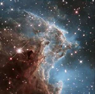 The Monkey Head Nebula through the Hubble Telescope Eyes