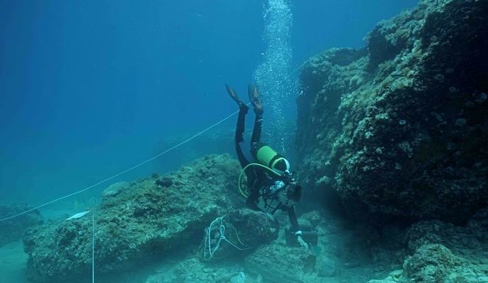 An ancient seaport discovered off the coast of Italy