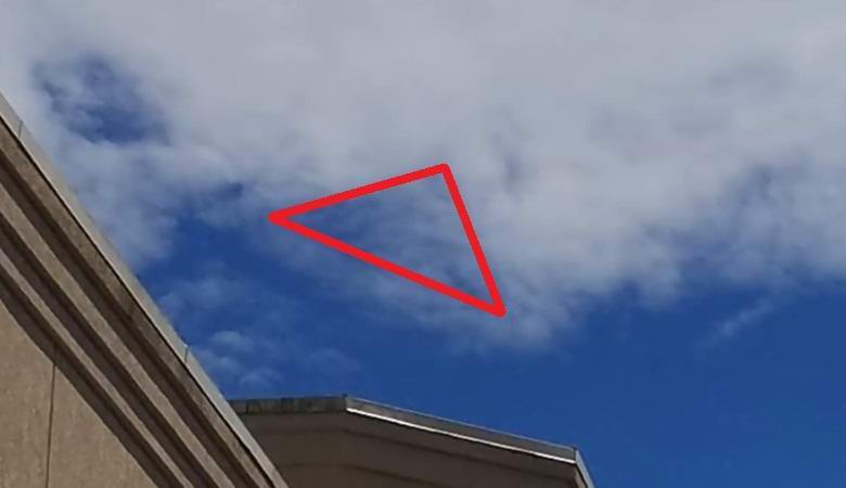 An amazing triangle spotted in the sky over Michigan.