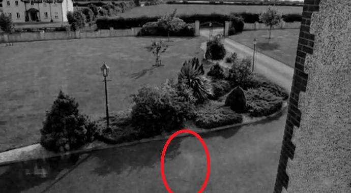 In Ireland, a surveillance camera filmed a ghost in the street