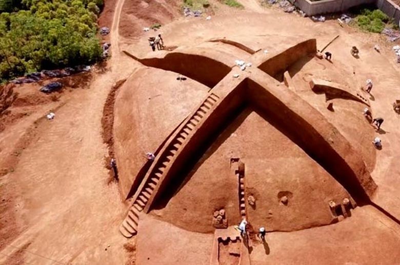 In China, unearthed the mysterious X-shaped tomb of the Qin Dynasty