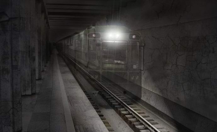 A ghost train filmed in the London Underground