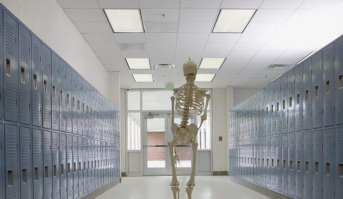 In Malaysia, because of the ghost, they closed the school. The photo of the ghost got on the net