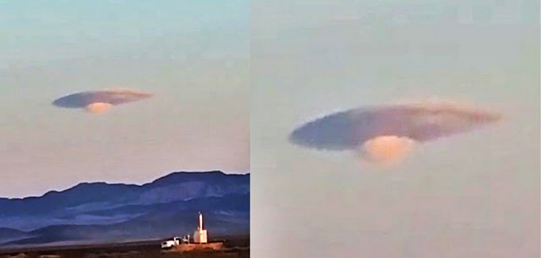 In the sky above Nevada something strange appeared, very similar to a UFO