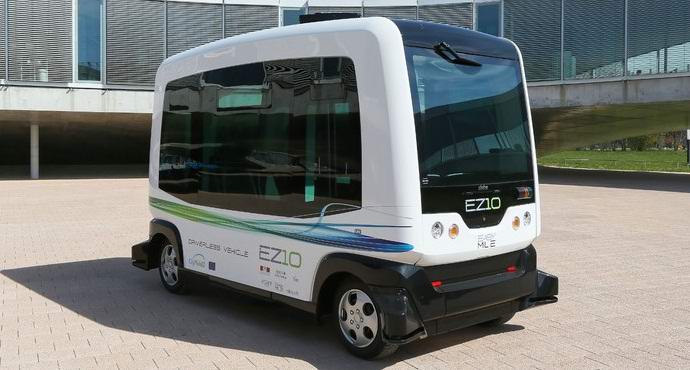 The first unmanned bus in the world appeared in the Netherlands