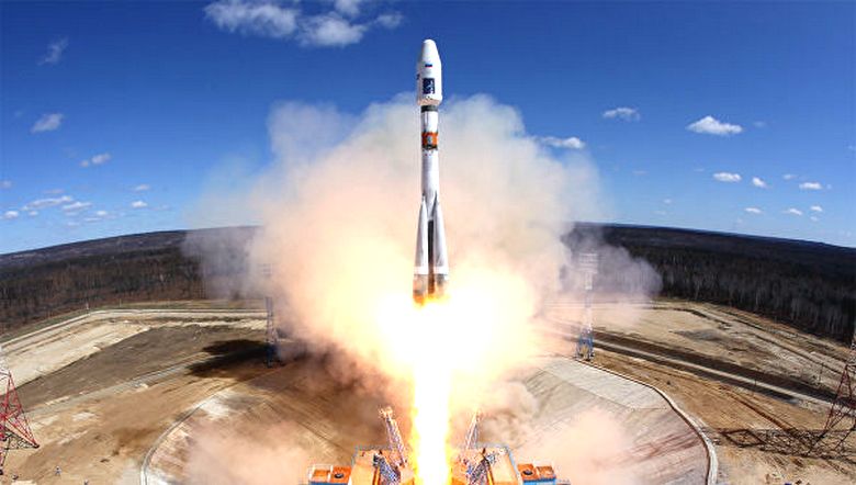 On the eve of the New Year from the cosmodrome