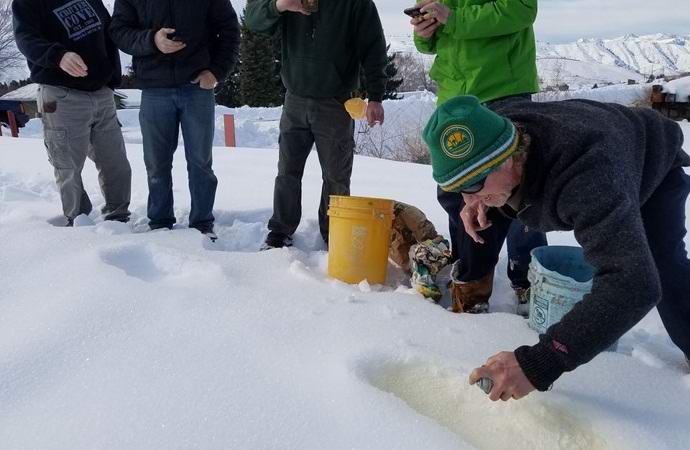 In Washington, found a string of traces of bigfoot