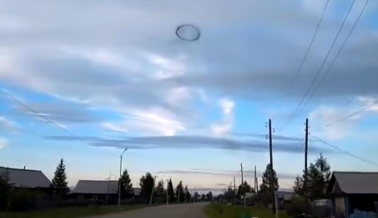 In Transbaikalia, an incomprehensible black ring was noticed above the ground
