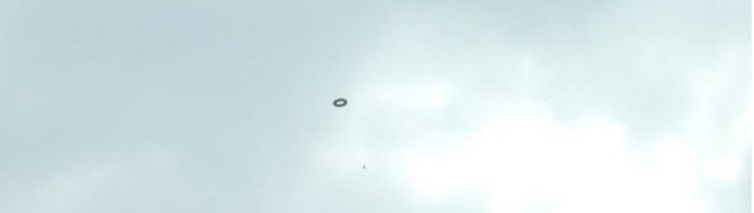 Is a helicopter chasing a UFO?