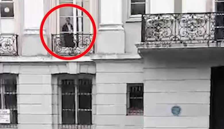 Victorian ghost watched the child from the window