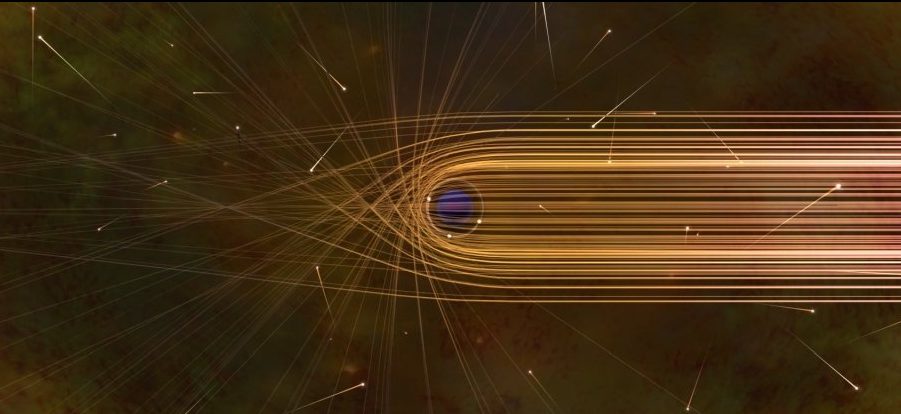 There are endless rings of light around black holes.  This is how we were able to see them 