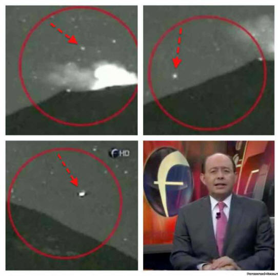 Near the Popocatepetl volcano, UFOs were again noticed (video)