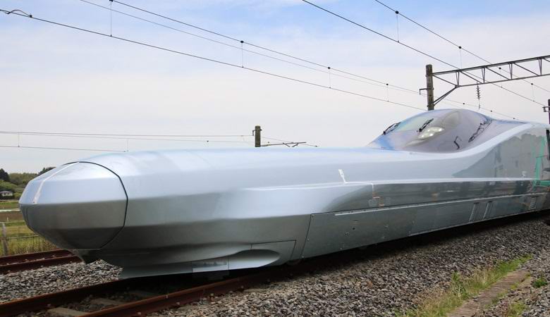 The Japanese began testing a bullet train