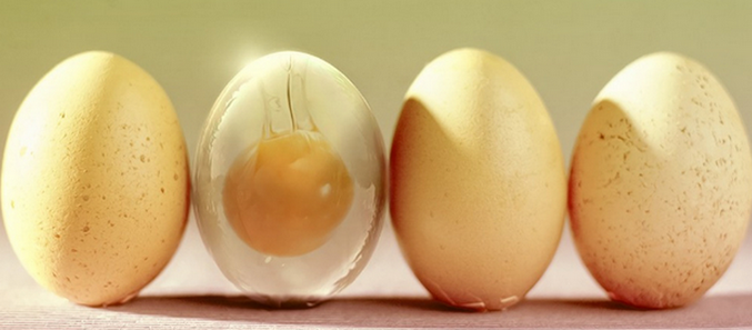 Why do the Chinese need transparent eggs?