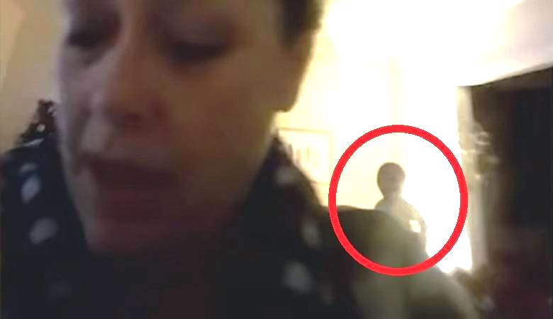 Mysterious figure hit the webcam lens