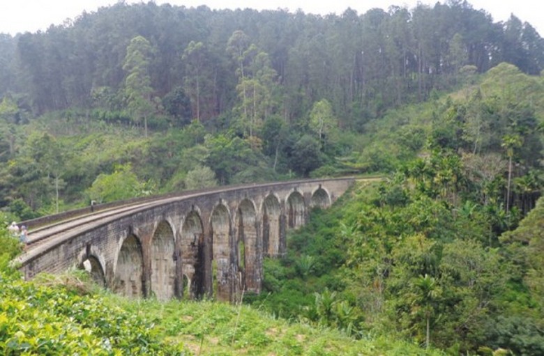 Mysterious artifacts of the past: arch bridge in Sri Lanka