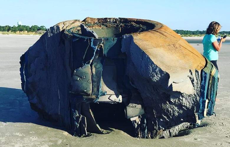 A mysterious object washed ashore in South Carolina