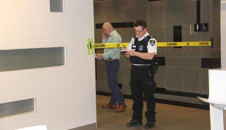 A mysterious incident occurred in a Canadian shopping center