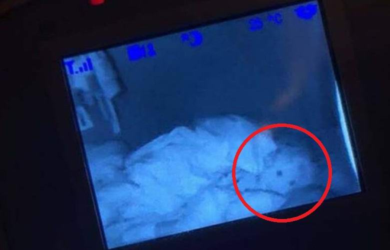 A woman noticed a ghost in her daughter's crib