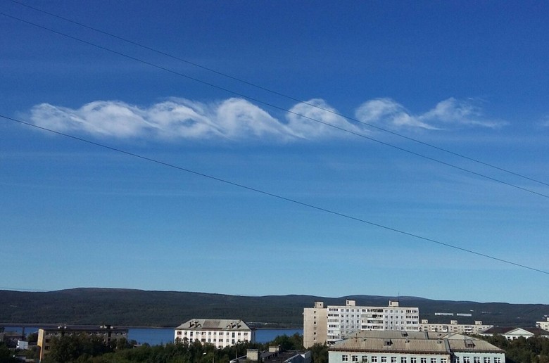 Spectacular clouds surprised residents of Murmansk