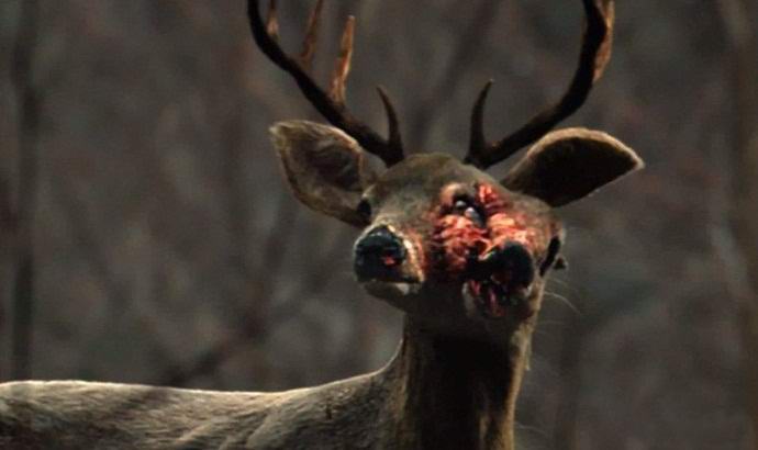 Creepy mutant deer got on the video